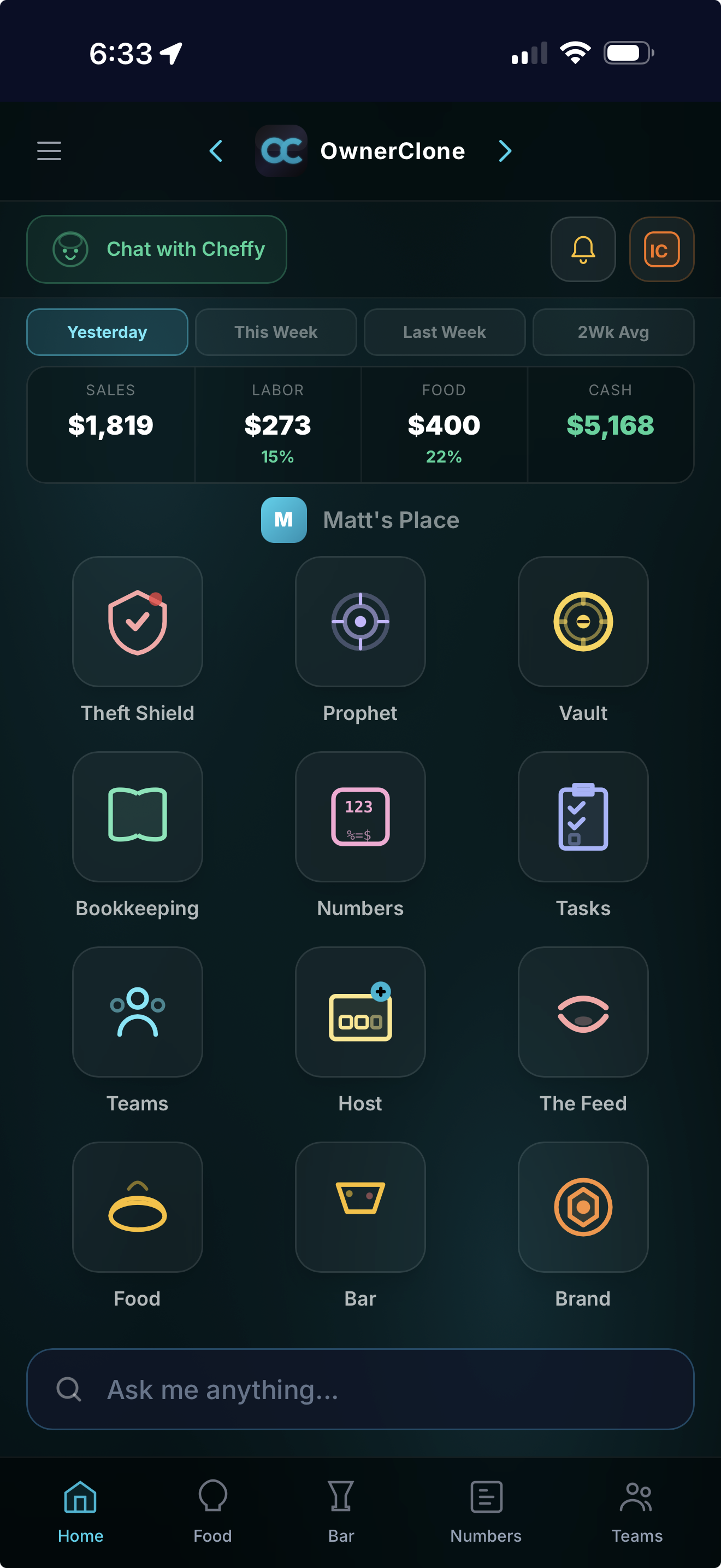 OwnerClone dashboard